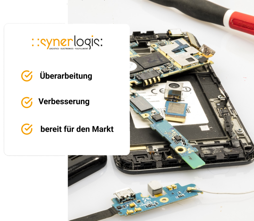 Refurbisher Synerlogis. Elektronik Aufbereitung.